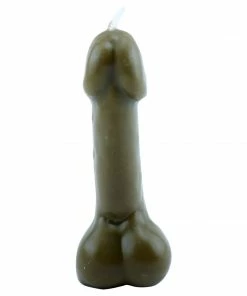 Bachelorette.com Cake Decorating Supplies Superfun Penis Candle - Brown