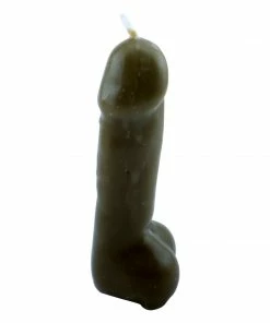 Bachelorette.com Cake Decorating Supplies Superfun Penis Candle - Brown