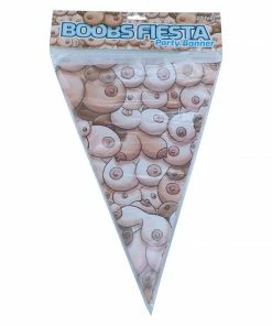 Bachelorette.com Boobs Fiesta Pennant Banner Bachelor Party Supplies