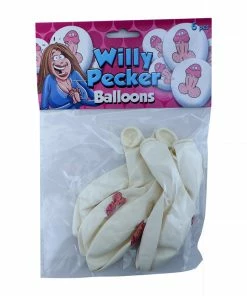 Bachelorette.com Bachelorette Party Supplies Smiling Cartoon Penis Balloons
