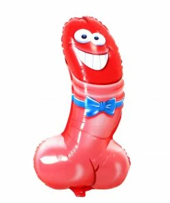 Bachelorette.com Smiling Foil Penis Balloon Bachelorette Party Supplies