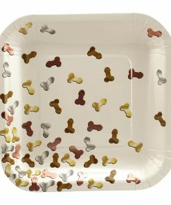 Bachelorette.com Glitter Penises Snack Plates - 8