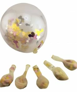 Bachelorette.com Glitter Penis Confetti Balloons - 6 Bachelorette Party Supplies