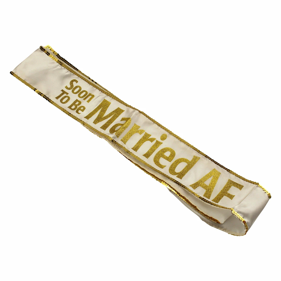 Bachelorette.com Soon To Be Married AF Sash Sashes, Boas, Necklaces 2 Bachelorette.com Soon To Be Married AF Sash Sashes, Boas, Necklaces
