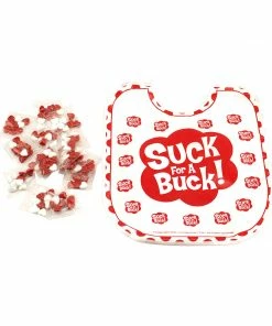 Bachelorette.com Suck For A Buck Bib With 20 Packs Of Candy