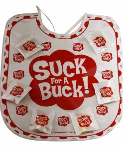 Bachelorette.com Suck For A Buck Bib With 20 Packs Of Candy
