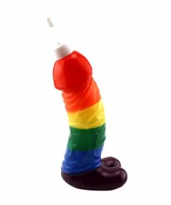 Bachelorette.com Drinking Supplies Rainbow Dicky Drink Bottle