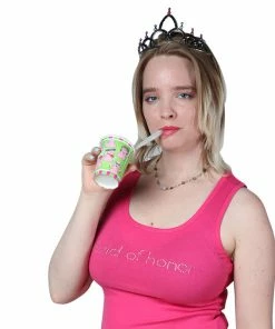 Bachelorette.com Glow In The Dark Penis Straws Drinking Supplies