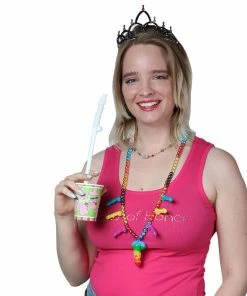 Bachelorette.com Drinking Supplies Giant Penis Straws In Pink, Purple And White- 10 Straws