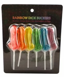Bachelorette.com 6 Flavor Rainbow Dick Suckers