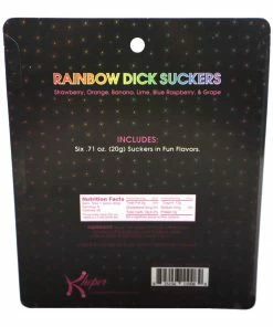 Bachelorette.com 6 Flavor Rainbow Dick Suckers