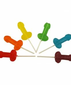 Bachelorette.com 6 Flavor Rainbow Dick Suckers