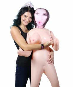 Bachelorette.com Inflatable Men & Penises Cheap Date Blowup Doll - Brunette