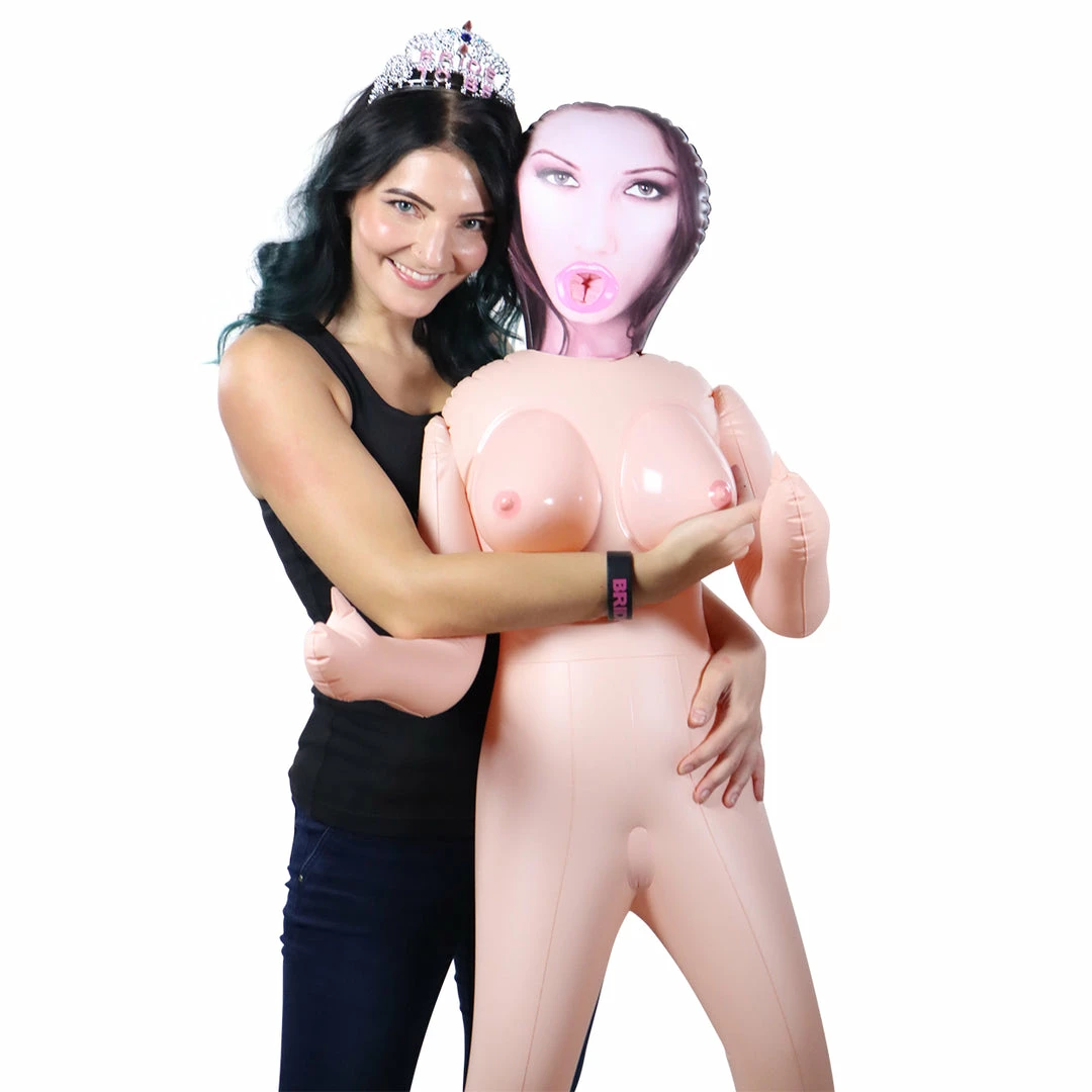Bachelorette.com Inflatable Men & Penises Cheap Date Blowup Doll - Brunette 2 Bachelorette.com Inflatable Men & Penises Cheap Date Blowup Doll - Brunette