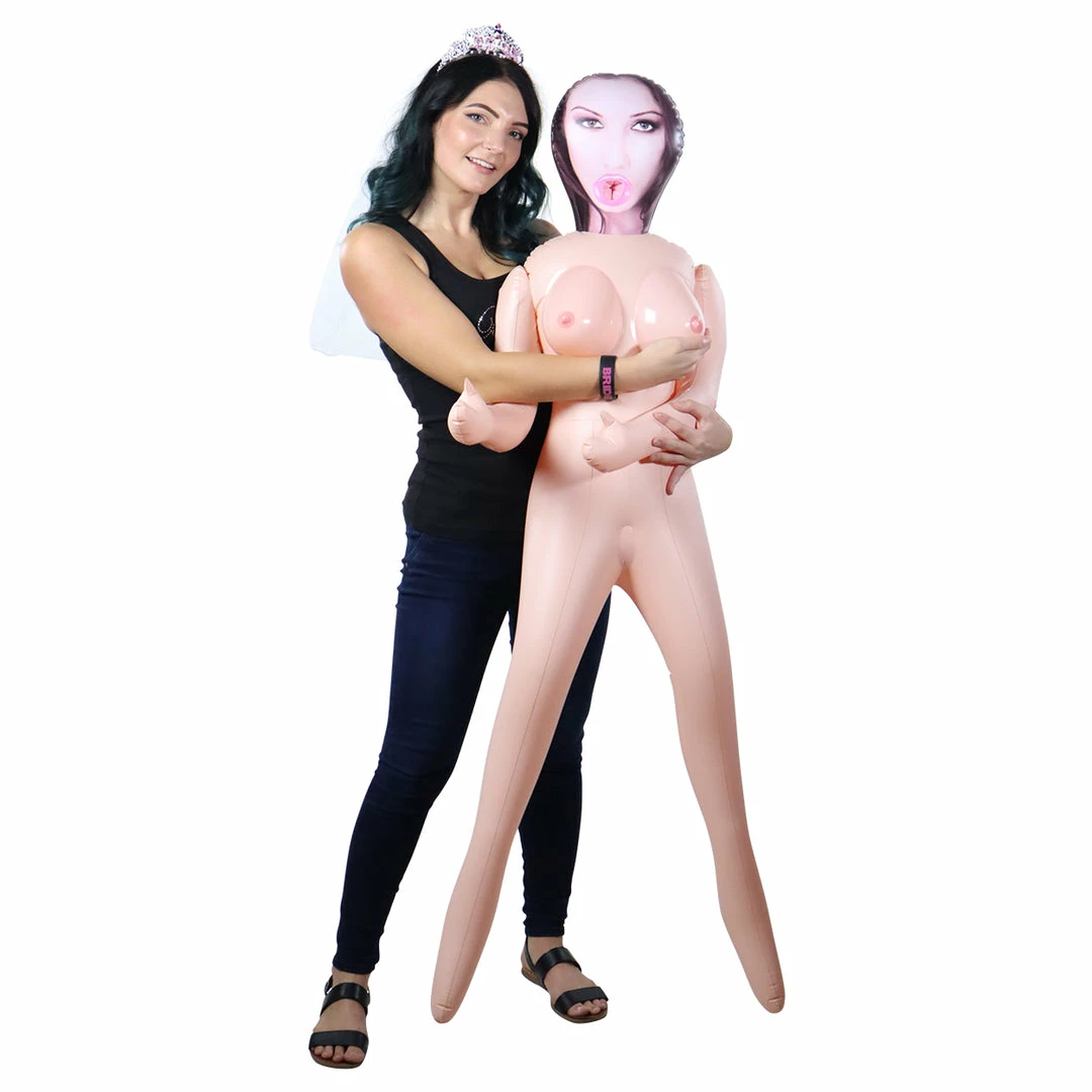 Bachelorette.com Inflatable Men & Penises Cheap Date Blowup Doll - Brunette 3 Bachelorette.com Inflatable Men & Penises Cheap Date Blowup Doll - Brunette