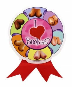 Bachelorette.com I Love Boobies Pin Bachelor Party Supplies