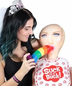 Bachelorette.com Drinking Supplies Rainbow Dicky Drink Bottle