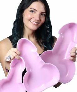 Bachelorette.com Pink Penis Snack Trays - 3