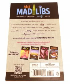 Bachelorette.com Best Selling Games Bachelor Party Mad Libs