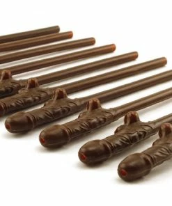 Bachelorette.com Black Penis Straws - 10 Straws