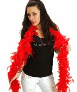 Bachelorette.com Sashes, Boas, Necklaces Feather Boa - Fiery Red