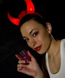 Bachelorette.com Light Up Devil Horns Veils, Tiaras & Hats