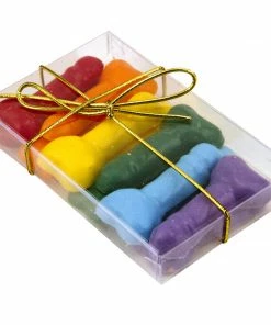 Bachelorette.com Cake Pans And Supplies Rainbow Bite-Size Penis Candies - 12