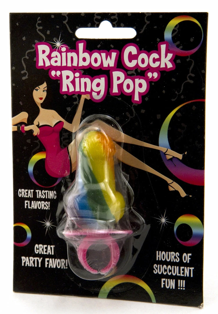 Bachelorette.com Penis Pops Rainbow Penis Ring Pop 5 Bachelorette.com Penis Pops Rainbow Penis Ring Pop