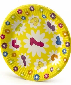 Bachelorette.com Cups, Plates, Napkins Super Fun Penis Plates - 8