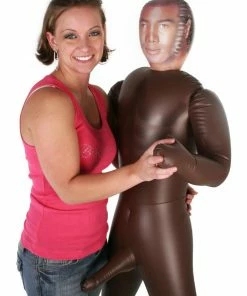 Bachelorette.com Bachelorette Party Sale Muscular Black Inflatable Doll