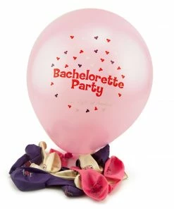 Bachelorette.com Pink And Purple Bachelorette Party Balloons - 12 Bachelorette Party Supplies