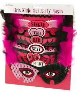 Bachelorette.com Masquerade Party Masks - 6 Veils, Tiaras & Hats