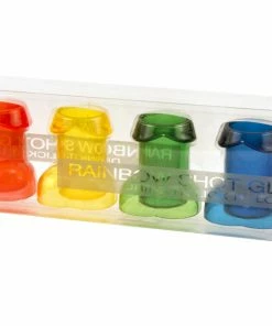 Bachelorette.com Rainbow Penis Shot Glasses - 6 Sale
