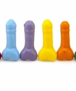 Bachelorette.com Cake Pans And Supplies Rainbow Bite-Size Penis Candies - 12