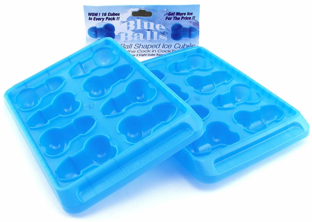 Bachelorette.com Blue Balls Naughty Ice Cube Trays 2 Bachelorette.com Blue Balls Naughty Ice Cube Trays