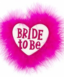 Bachelorette.com Rings, Buttons, Garters Bride To Be Heart Button