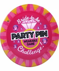 Bachelorette.com Bar/Club Games Bride-to-Be Party Pin Wearable Game