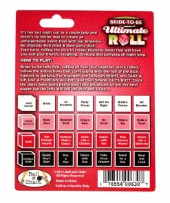Bachelorette.com Bachelorette Party Games Bride-to-Be Ultimate Roll
