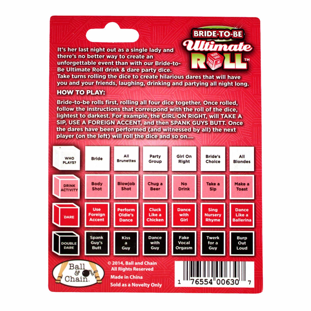Bachelorette.com Bachelorette Party Games Bride-to-Be Ultimate Roll 2 Bachelorette.com Bachelorette Party Games Bride-to-Be Ultimate Roll