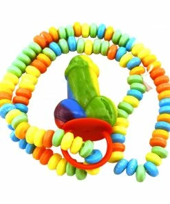 Bachelorette.com Penis Candy And Penis Cake Rainbow Pecker Candy Necklace