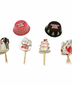 Bachelorette.com Bridal Cupcake Wrappers And Toppers - 24 Penis Candy And Penis Cake