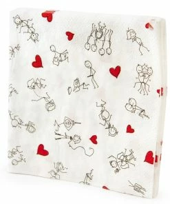 Bachelorette.com Bachelorette Party Supplies Dirty Dishes Sex Position Napkins - 8