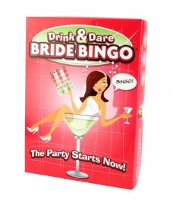 Bachelorette.com Drink & Dare Bride Bingo - For A House Party Or The Bar