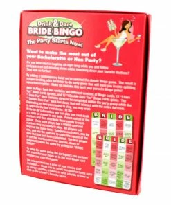 Bachelorette.com Drink & Dare Bride Bingo - For A House Party Or The Bar