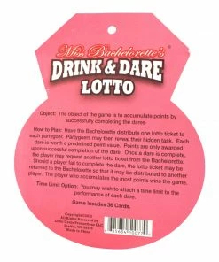 Bachelorette.com Drink Or Dare Lotto Cards Bachelorette Party Games 5 Bachelorette.com Drink Or Dare Lotto Cards Bachelorette Party Games