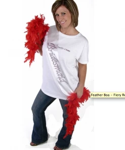 Bachelorette.com Sashes, Boas, Necklaces Feather Boa - Fiery Red