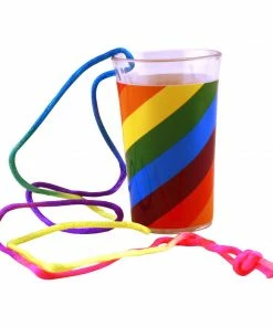 Bachelorette.com Drinking Supplies Light Up Rainbow Pecker Shot Glass
