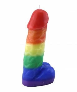 Bachelorette.com Giant Rainbow Pecker Candle Rainbow Party Supplies