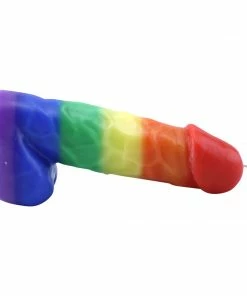 Bachelorette.com Giant Rainbow Pecker Candle Rainbow Party Supplies