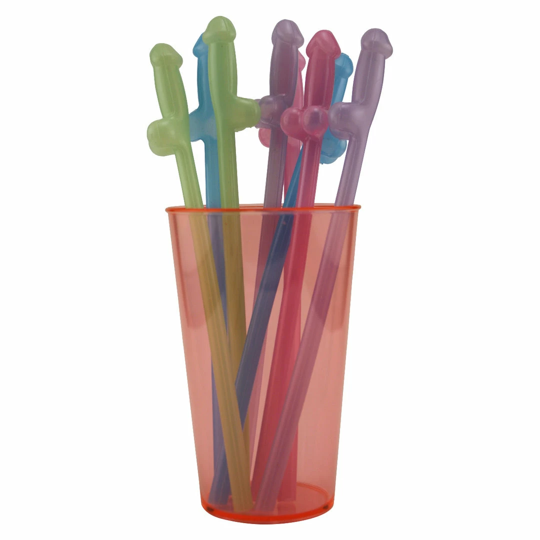 Bachelorette.com Bachelorette Party Supplies Glowing Penis Straws - 8 Straws 4 Bachelorette.com Bachelorette Party Supplies Glowing Penis Straws - 8 Straws